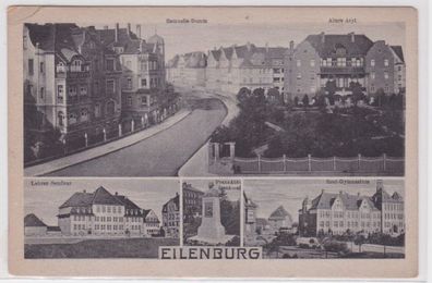 96479 Mehrbild Ak Eilenburg Samuelis-Damm mit Alters-Asyl usw. um 1930