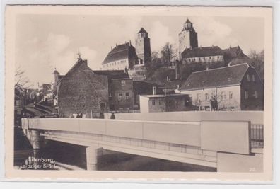 96236 Ak Eilenburg Leipziger Brücke um 1940