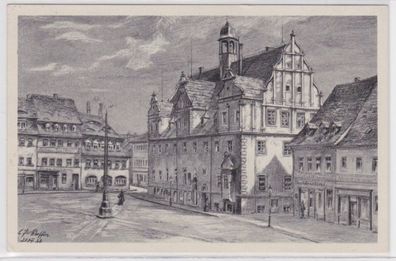 95895 Ak Rinckartstadt Eilenburg Markt mit Rathaus 1940