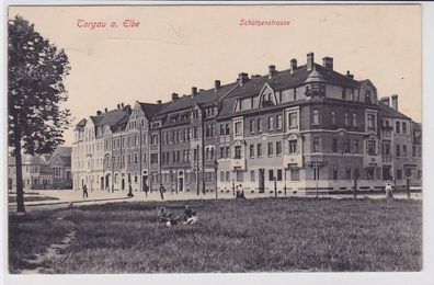 90363 Feldpost Ak Torgau an der Elbe Schützenstrasse 1914