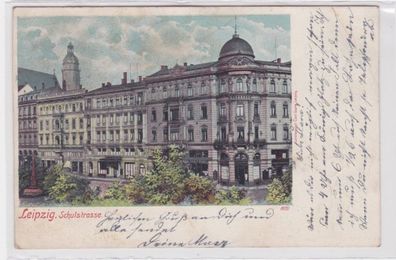 89393 Ak Leipzig Schulstrasse 1902