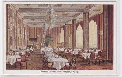 88348 Ak Leipzig Restaurant des Hotel Astoria um 1920
