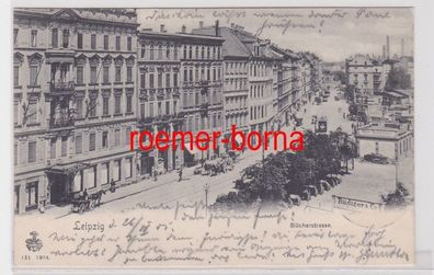 88069 Ak Leipzig Blücherstrasse mit Geschäften 1905