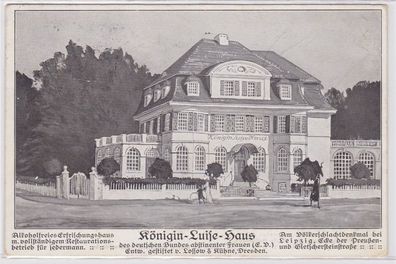 87140 AK Königin-Luise-Haus des deutschen Bundes abstinenter Frauen Leipzig 1923