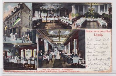 86922 Mehrbild Ak Leipzig Casino zum Rosenthal 1912