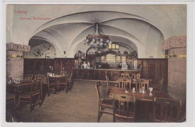 86887 AK Leipzig - Rathaus, Weinausgabe - Ratskeller 1907