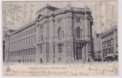 85973 Ak Leipziger Filiale der Deutschen Bank 1904