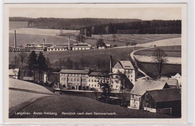 83221 Ak Langenau Amtsh. Freiberg Fernblick nach dem Hammerwerk 1941
