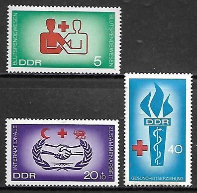 DDR postfrisch Michel-Nummer 1207-1209