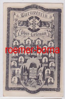 81779 AK Ober-Gelenau Turnverein Porträts der gefallenen Turnbrüder um 1918