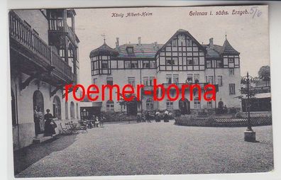 74535 Ak Gelenau im sächs. Erzgebirge König Albert Heim 1921