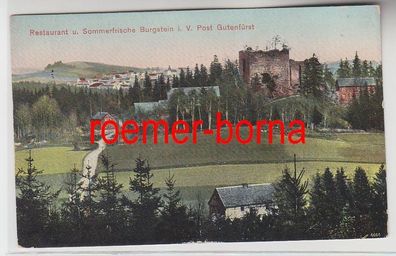 73451 Ak Restaurant und Sommerfrische Burgstein im Vogtland um 1910