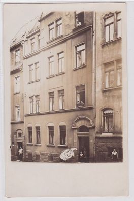 72604 Foto Ak Auerbach im Vogtland Wohnhaus um 1920