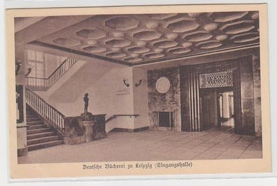 69541 Ak Deutsche Bücherei zu Leipzig (Eingangshalle) um 1930