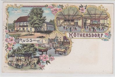 69246 Ak Lithographie Gruss aus Köthensdorf um 1900
