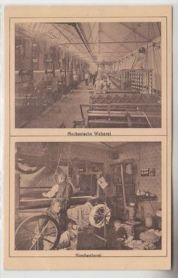 68434 Reklame Karte Ackermann Webwaren Hohenstein Ernstthal um 1920