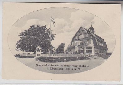 66853 Ak Sommerfrische und Wandererheim Bielhaus in Eibenstock um 1910