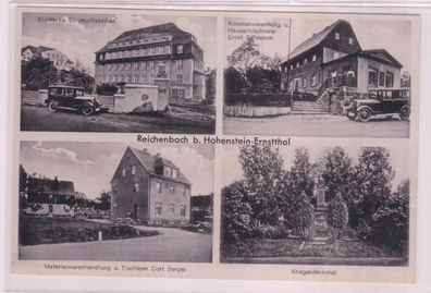52393 Mehrbild Ak Reichenbach bei Hohenstein Ernstthal Strumpffabriken usw.