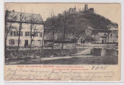 48458 Ak Gruß aus Isenburg (Saynthal) Hotel Pension & Sommerfrische 1905