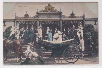 32046 Ak Besuch der königlichen Familie auf der Dredner Vogelwiese um 1910