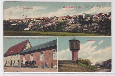 93946 Mehrbild Ak Oberrissdorf Gsthof, zur Weintraube, Wasserturm usw. 1915
