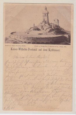 91809 Vorläufer Ak Kaiser Wilhelm Denkmal auf dem Kyffhäuser 1891