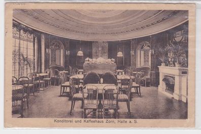 88534 Ak Halle a.S. Konditorei und Kaffeehaus Zorn 1930