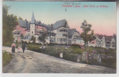 70641 Ak Schierke im Harz Hotel Fürst zu Stolberg um 1908