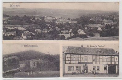 69601 Mehrbild Ak Alterode Schlackenmühle und Crones Gasthof 1910