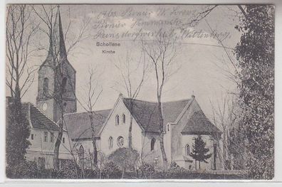 68578 Feldpost Ak Schollene Kirche 1917