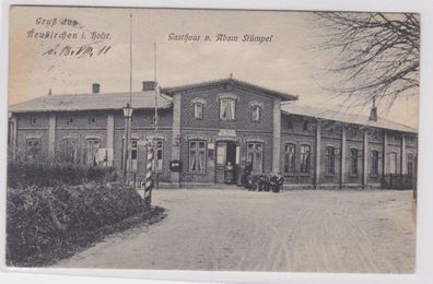 98104 Ak Gruß aus Neukirchen in Holstein Gasthaus v. Adam Stümpel 1917