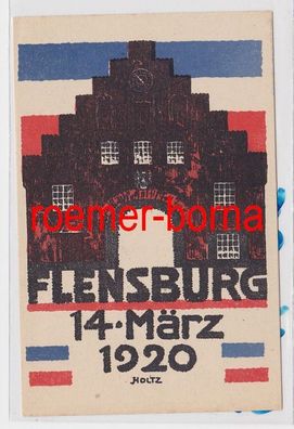 85903 Künstler Ak Flensburg Erinnerung an die Abstimmung am 14. März 1920