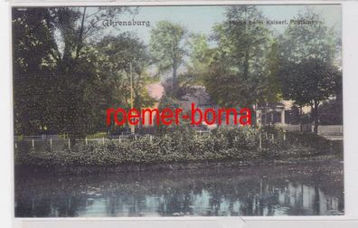 84951 Ak Ahrensburg Partie beim kaiserlichen Postamt 1907