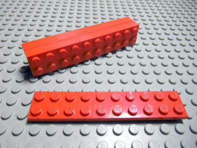 Lego 5 Platten 2x10 rot 3832 Set 7732 5561 7823 10143 8143