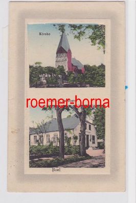 84466 Mehrbild Ak Böel Kirche und Haus von H.P.A. Jacobsen 1917