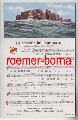 70458 Lied Ak Helgoländer Jubiläumsmarsch zur 100Jahrfeier 1826-1926