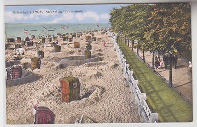 68820 Ak Ostseebad Laboe Strand mit Promenade um 1910