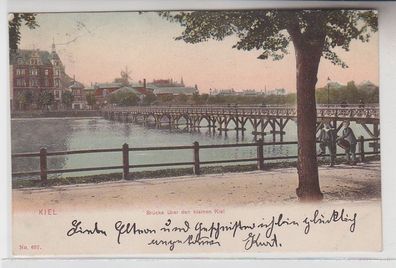 67564 Ak Kiel Brücke über den kleinen Kiel 1906