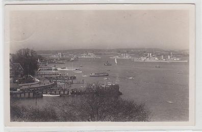 66888 Ak Kiel Die Flotte im Hafen 1935