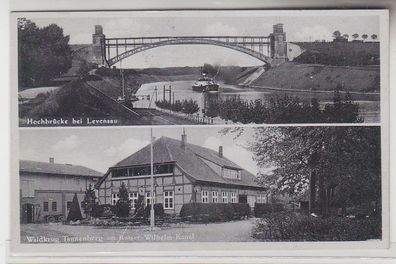60656 Mehrbild Ak Hochbrücke bei Levensau Waldkrug Tannenberg um 1930