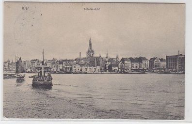 23637 Ak Kiel Totalansicht mit Dampfer 1909