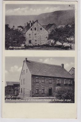 91845 AK Gruß aus Boffzen an der Oberweser - Pension & Gartenansicht 1932