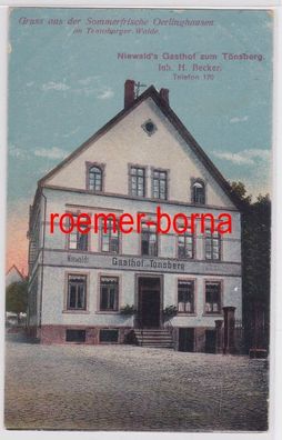 84541 Ak Gruß aus Oerlinghausen Niewalds Gasthof zum Tönsberg 1921
