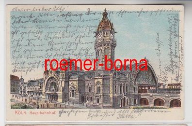 75071 Ak Köln Hauptbahnhof 1903