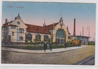 41498 Ak Witten Bahnhof um 1910