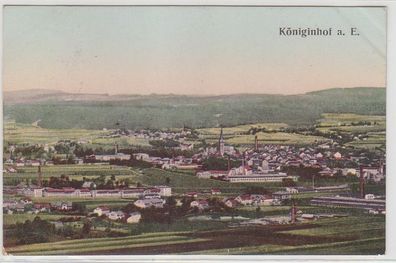 68532 Ak Königinhof an der Elbe Totalansicht 1907