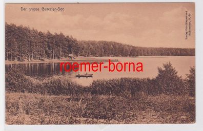 85078 Ak Der grosse Guszien See in Ostpreussen um 1920