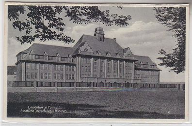 67884 Ak Lauenburg in Pommern staatliche Oberschule für Mädchen um 1930