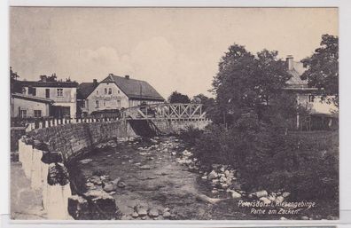 82208 AK Petersdorf im Riesengebirge - Partie am Zacken um 1920