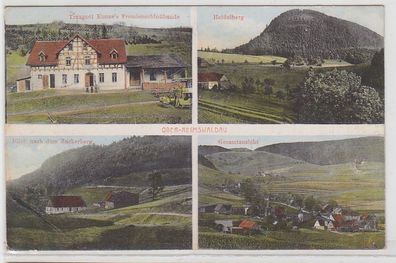 69815 Mehrbild Ak Ober-Reimswaldau Traugott Kunze´s Freudenschloßbaude 1925